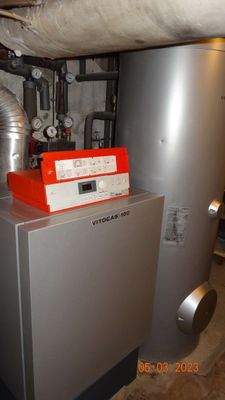 Gas-Solarthermie-Anlage