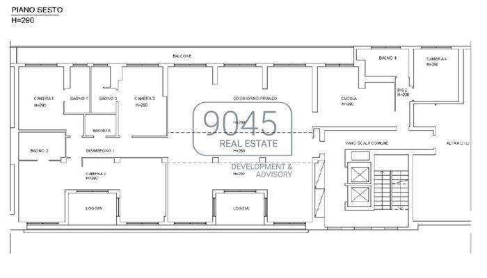 Exklusive Penthouse-Residenz in zentraler Lage nahe Piazza Tricolore in Mailand - Italien