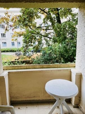 Balkon mit Grünblick 