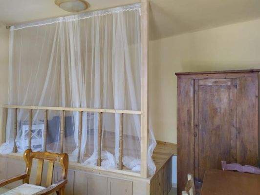 Kreta, Mirsini: Traditionelles Haus auf zwei Etagen mit Meerblick zu verkaufen