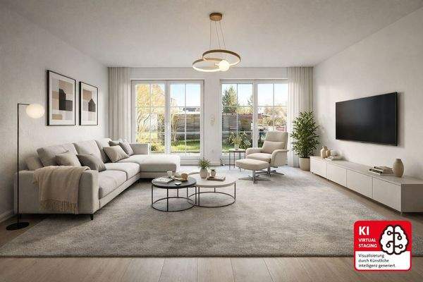 Wohnzimmer visualisiert