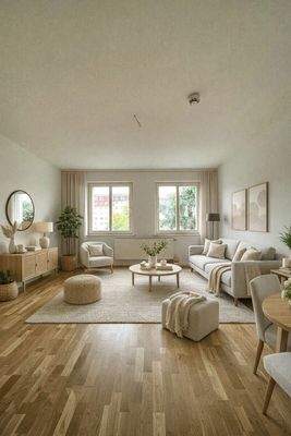 Wohnzimmer KI-generiert