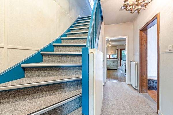 Aufgang in das Dachgeschoss