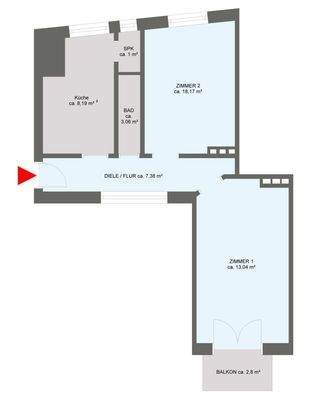 Sehr gute Raumaufteilung