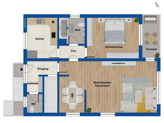 Hinteres Haus Erdgeschoss