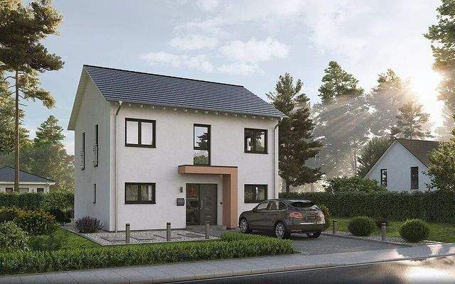 Gestaltungsvariante mit Satteldach und 2 Vollgeschosse