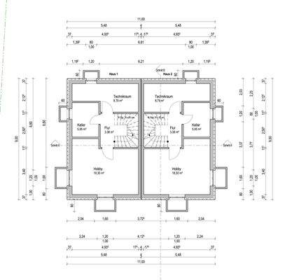Grundriss KG H1+H2