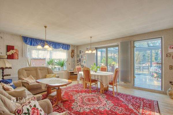 Wohnzimmer und Wintergarten