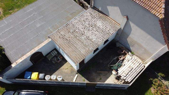 Draufsicht Anbau für die  Öl-Tanks