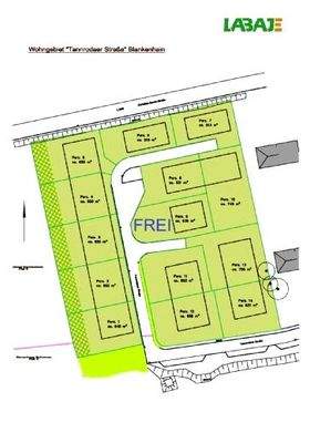 Lage Parzelle 9 - frei - Rest verkauft