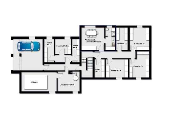 Grundriss KG (nicht maßstabsgetreu)