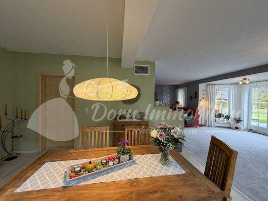 Essbereich im Wohnzimmer