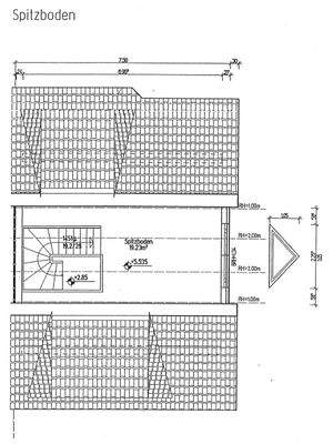 Grundriss Spitzboden