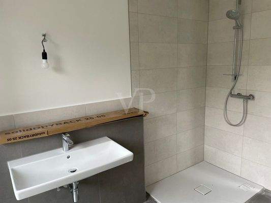 Duschbereich im obergeschoss