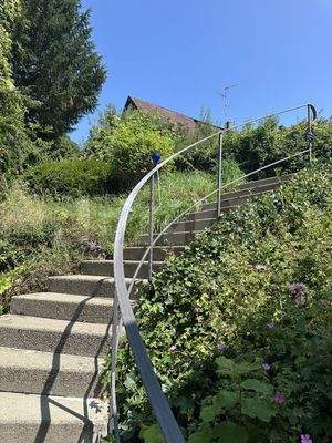 Treppe zum Hauseingang