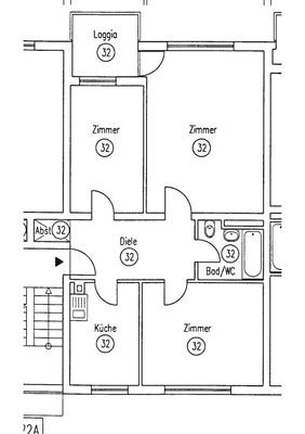 Grundriss WE 32-001