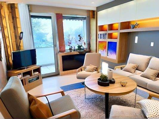 Wohnzimmer KI generiert