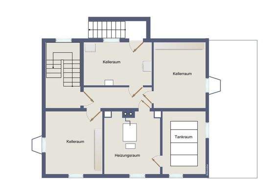 Kellergeschoss (kein Maßstab)