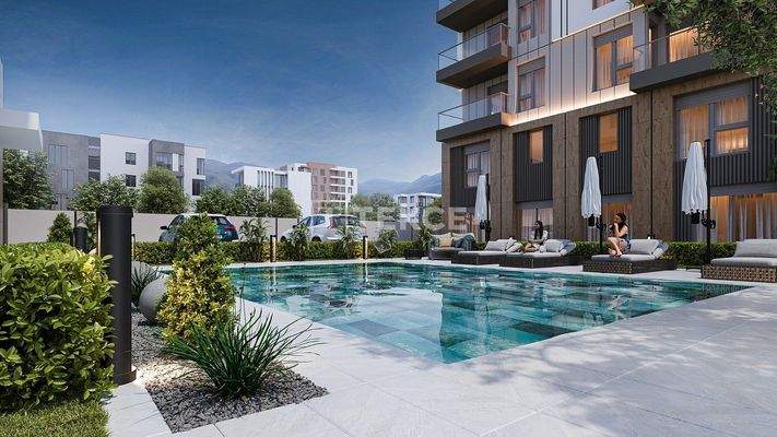 Apartments in a Complex with a Pool Near Antalya Airport