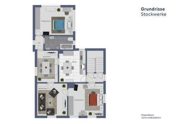 Grundriss EG identisch mit 1. OG