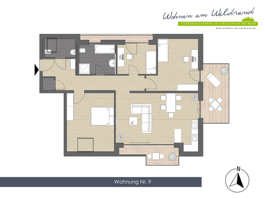 Wohnen am Waldrand in Mühlheim