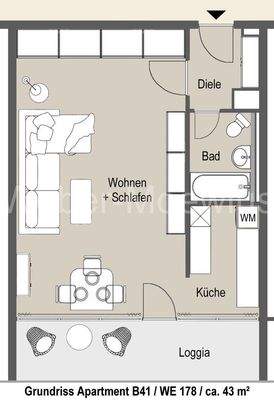 3422 Grundriss B41 WE 178