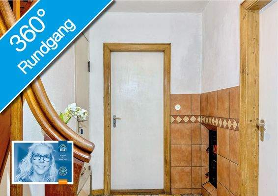 Flur EG mit Befeuerung Grundofen