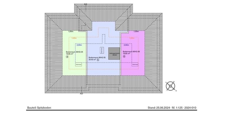 Grundriss Bodenraum