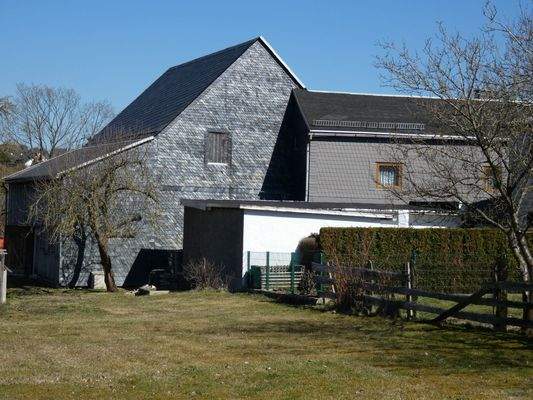 Ansicht  Südwest - Scheune mit Verbindungsbau