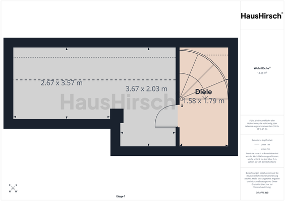 Grundriss Stockwerk 1