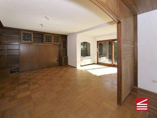 Blick aus dem Essbereich