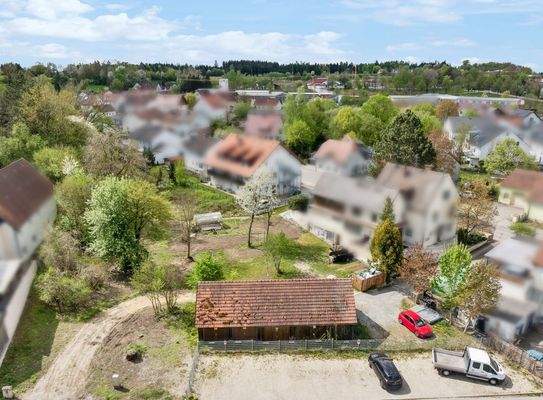 Blick auf das Grundstück