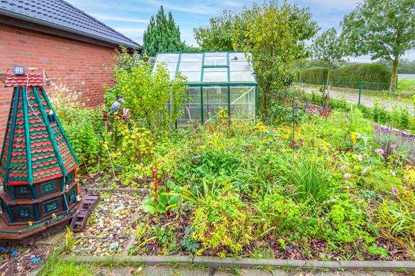 Gewächshaus im Garten