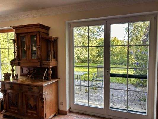 Blick aus dem Wohnzimmer