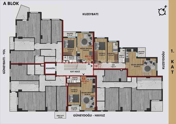 Apartments Near the Sea and Amenities in Antalya Muratpasa