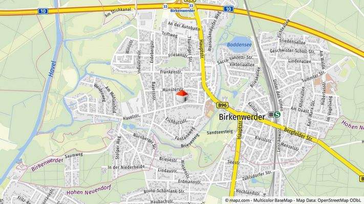 Geolyzer Kartenausschnitt