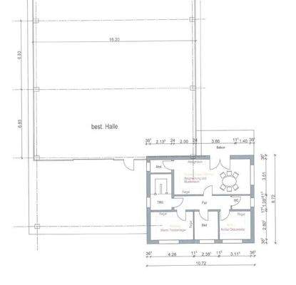 Grundriss OG -Umnutzung Wohnen- in Gewerbe