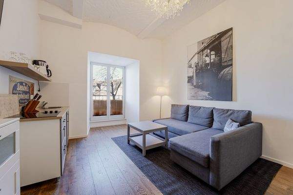 Wohnbereich mit Küchenzeile