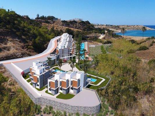 Sea View Townhouses for Sale in Girne Bahçeli