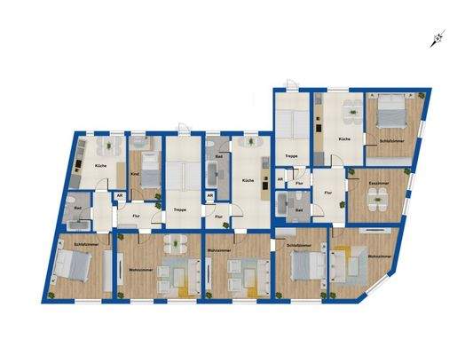 Grundriss 1. Obergeschoss