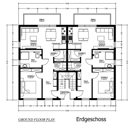 kleines Haus 10.13 Grundriß EG