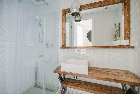 Badezimmer en suite 