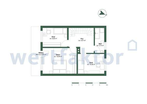 Grundriss Obergschoss