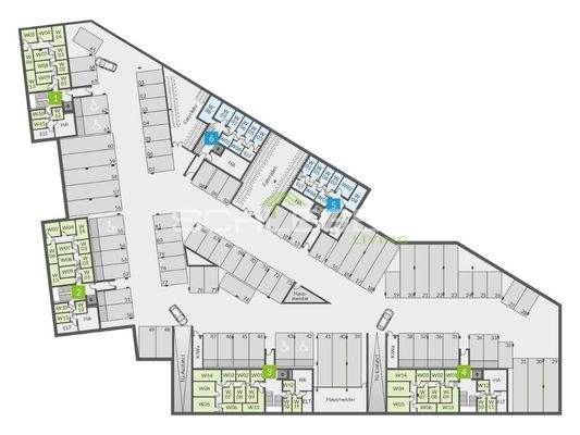 Grundriss Tiefgarage