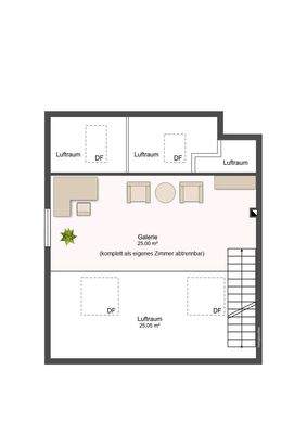 Grundriss zweite Wohnebene