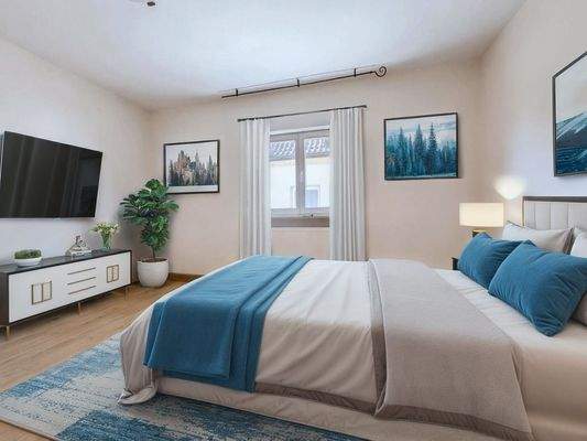 Schlafzimmer (digitales Staging)