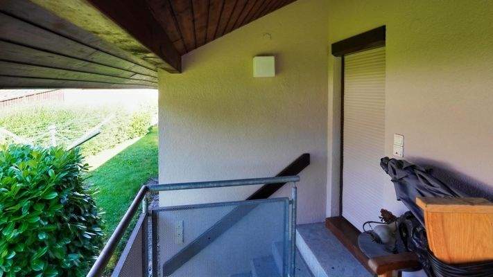 Zugang vom Wohnzimmer möglich