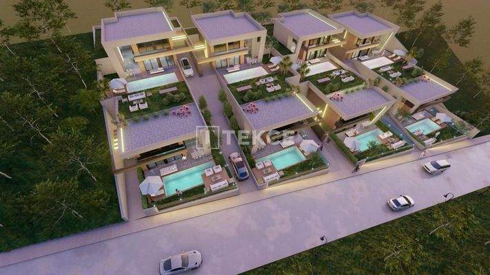 Detached Villas with Private Pools Intertwined with Nature in Urla