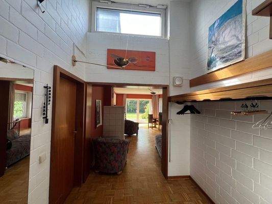 Eingangsdiele mit Sheddach