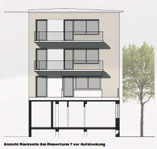 Rückseite vor Aufstockung